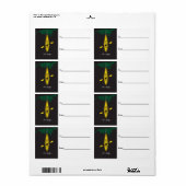 Kayak étiquette de Noël "Tout est brillant" (Feuille entière)