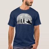 Kayak Evolution Moon Kayakers Paddling canoe T-shirt (Voorkant)