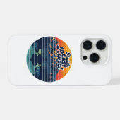 Kayak Fishing Paddle Retro Sunset (Verso Horizontal)