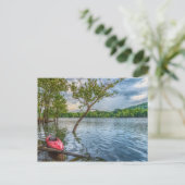 Kayak Flottant Sur Le Lac Table Rock Carte Postale (Debout devant)