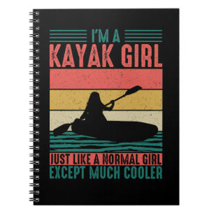 Kayak Girl, maar koeler Notitieboek
