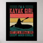 Kayak Girl, maar koeler Poster (Voorkant)