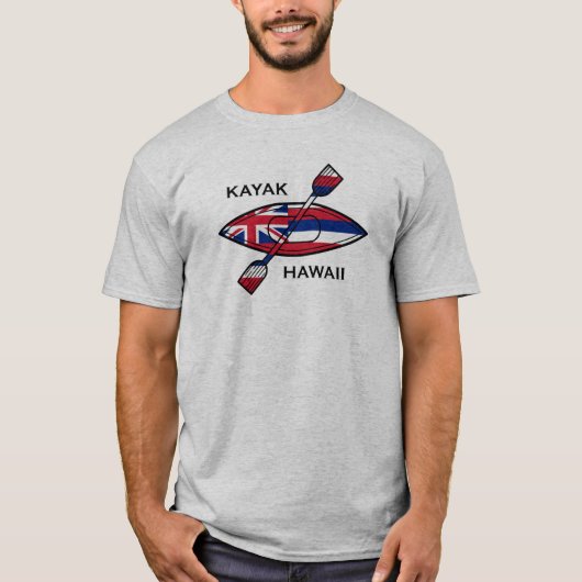 Kayak Hawaii Flag T-shirt (Voorkant)