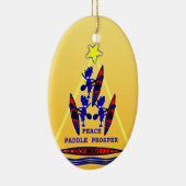 Kayak Holiday Paddle ~ Peace Paddle Prosper Cerami Keramisch Ornament (Rechts)