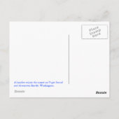 Kayak in Seattle Sunset Briefkaart (Achterkant)