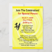 Kayak Kano Plezierige Silhouet Uitnodiging (Achterkant)