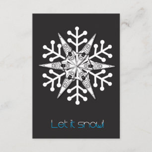 Kayak kerstkaart "Laat het sneeuwen!" uitnodiging