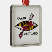 Kayak Maryland Metalen Ornament (Rechts)