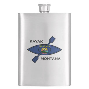Kayak Montana Flag Flacon