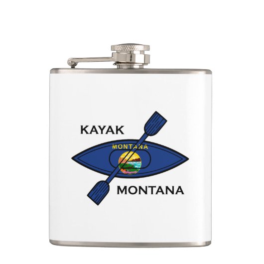 Kayak Montana Flag Heupfles (Voorkant)