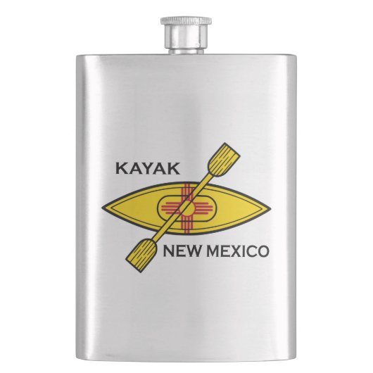 Kayak New Mexico Flag Flacon (Voorkant)