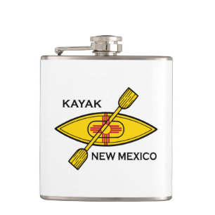 Kayak New Mexico Flag Heupfles