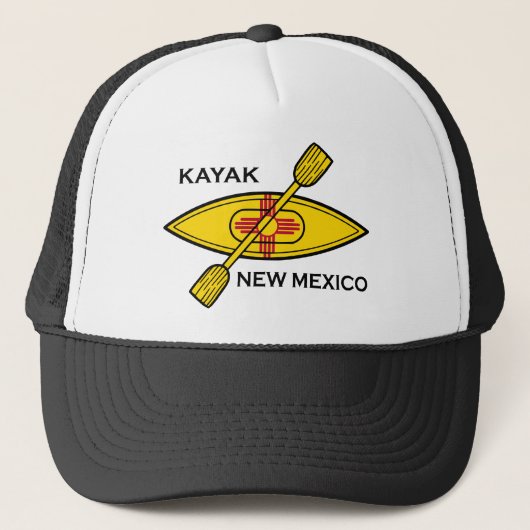 Kayak New Mexico Flag Trucker Pet (Voorkant)
