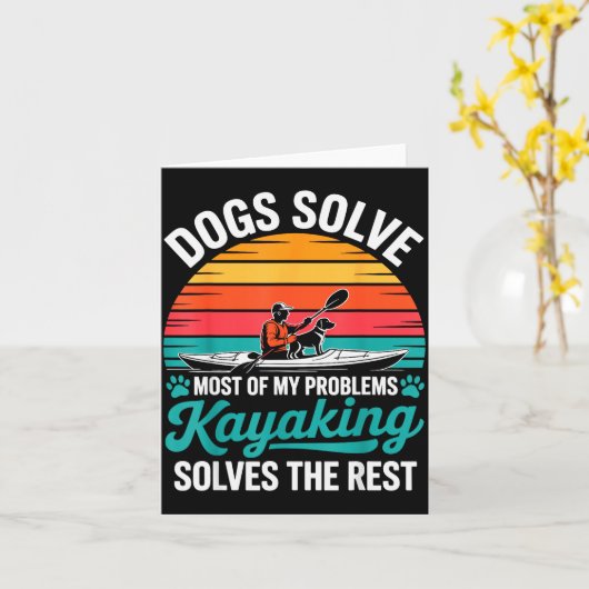 Kayak Novelty For Men Women Kayaker Kayaking Kayak Kaart (Gele Bloem)