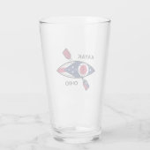 Kayak Ohio Flag Glas (Achterkant)