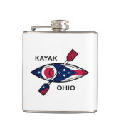 Kayak Ohio Flag Heupfles (Voorkant)