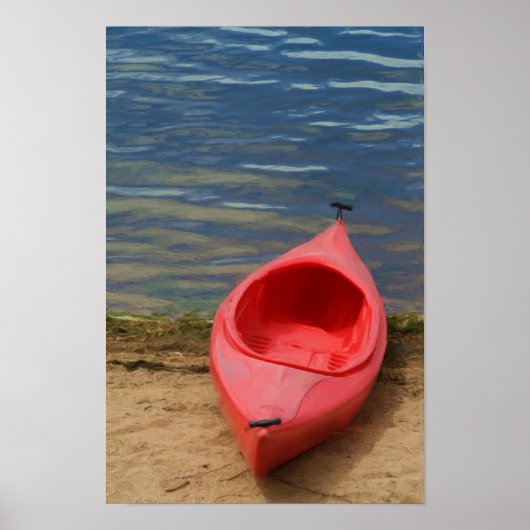 Kayak Painting Print (Voorkant)