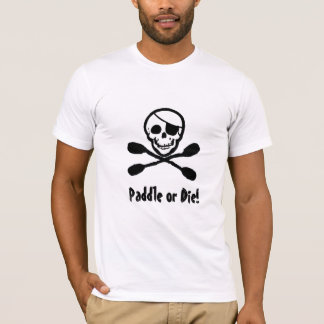 Kayak Pirate Jolly Roger T-Shirt