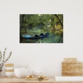 Kayak & Raft in lenteverdruk Poster (Keuken)