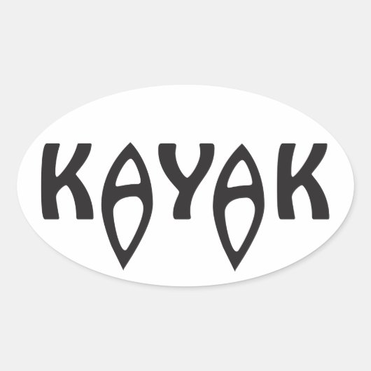 Kayak Sticker (Voorkant)