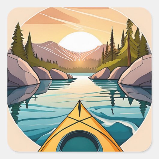 Kayak Sticker (Voorkant)