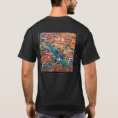 KAYAK T-Shirt-backdesign T-shirt (Achterkant)