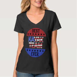 Kayak Team Onafhankelijkheidsdag Patriottische Kay T-shirt