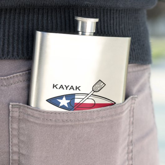 Kayak Texas Flag Flacon (Voorbeeld)