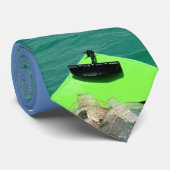 Kayak Uitzicht Ocean Stropdas (Opgerold)