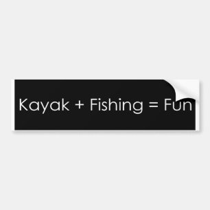 Kayak-visplezier Bumpersticker
