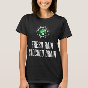 Kayak vissen waar je kont nat wordt en je ziel t-shirt