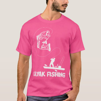 Kayak Vist Bass Angler Paddling Vissen T-shirt