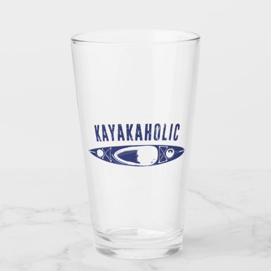 Kayakaholic Glas (Voorkant)