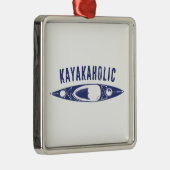 Kayakaholic Metalen Ornament (Rechts)