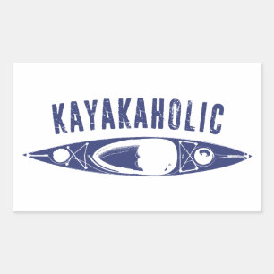 Kayakaholic Rechthoekige Sticker