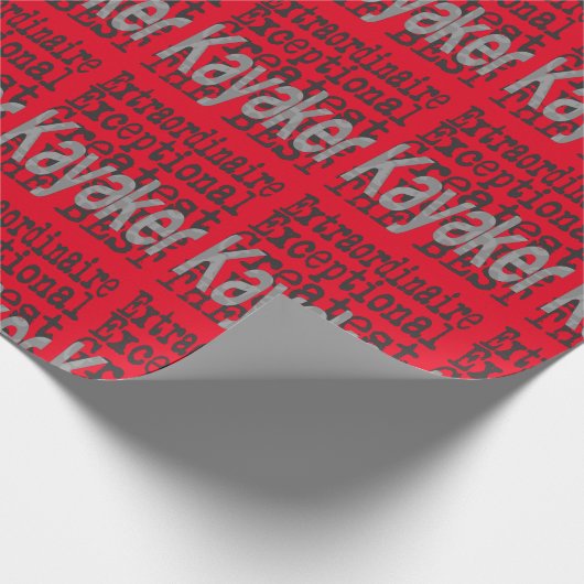 Kayaker Extraordinaire Cadeaupapier (Hoek)