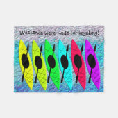 Kayaker Fleece Blanket #2 Deken (Voorkant (Horizontaal))