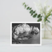 Kayaker met een waterdichte jas met een speelgoed- briefkaart (Staand voorkant)