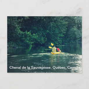 Kayakers in Quebec, Canada Briefkaart