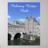 Kayakers op Pulteney Bridge, Bath, Groot-Brittanni Poster (Voorkant)