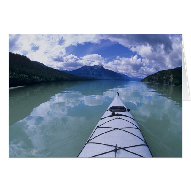 Kayaking aan het eind van het Azure Lake in Wells (Voorkant Horizontaal)