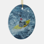 Kayaking Art-keramisch Ornament (Rechts)