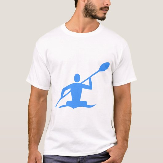 Kayaking - Baby Blue T-shirt (Voorkant)