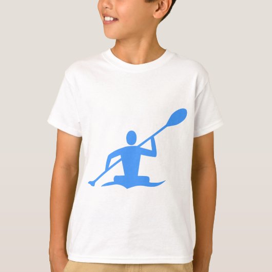 Kayaking - Baby Blue T-shirt (Voorkant)
