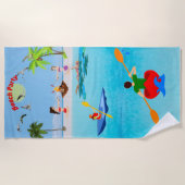 Kayaking Beach Party Strandlaken (Voorkant)