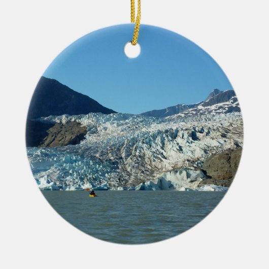 Kayaking bij de Mendenhall Glacier Keramisch Ornament (Voorkant)
