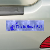 Kayaking Bumpersticker (Op auto)