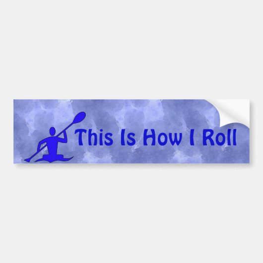 Kayaking Bumpersticker (Voorkant)