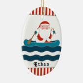 Kayaking Canoe Camping 2023 Keramisch Ornament (Rechts)