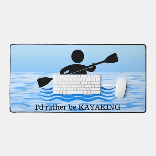 Kayaking Canoë Paddle Design Bureau Mat (Clavier et souris)